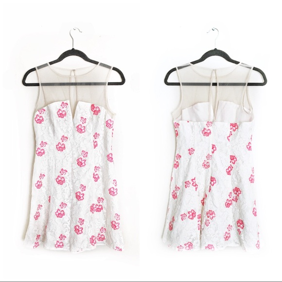 REVOLVE | EMBROIDERED LACE MINI DRESS - Picture 5 of 7